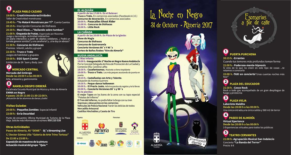 Cartel Planes para Halloween en Almería