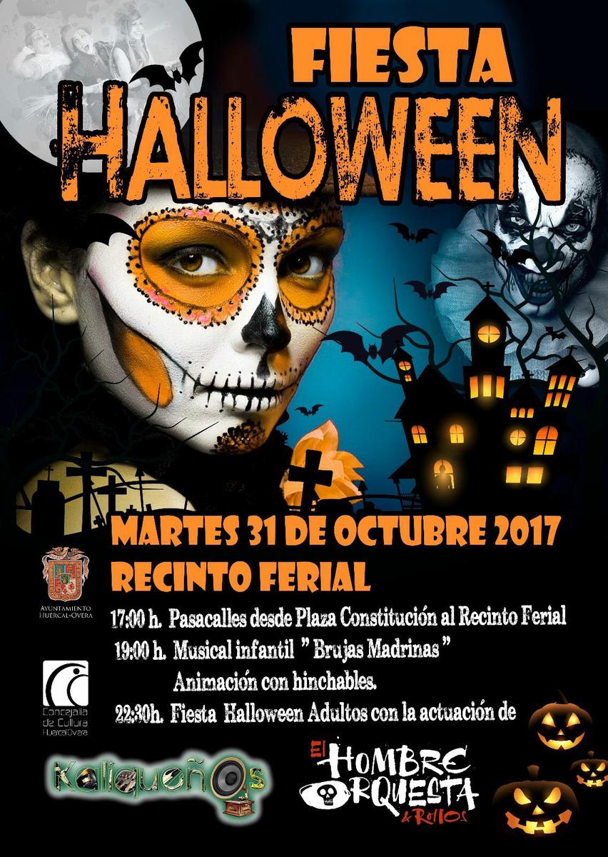 Cartel Planes para Halloween en Huércal Overa