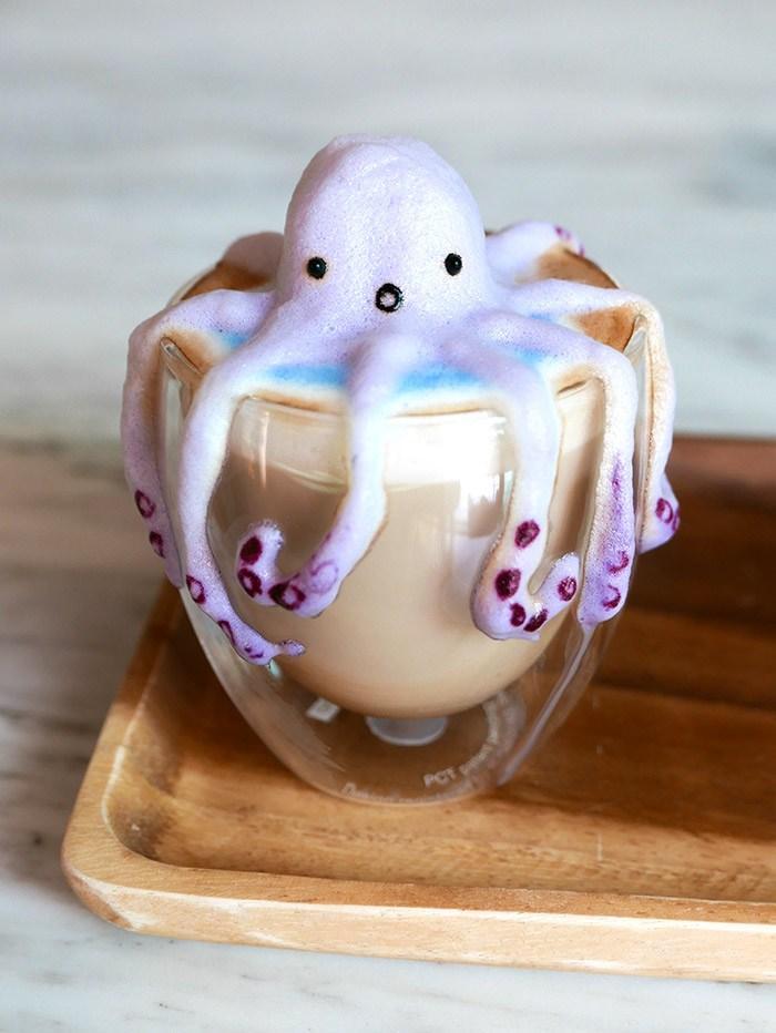 arte en espuma de café