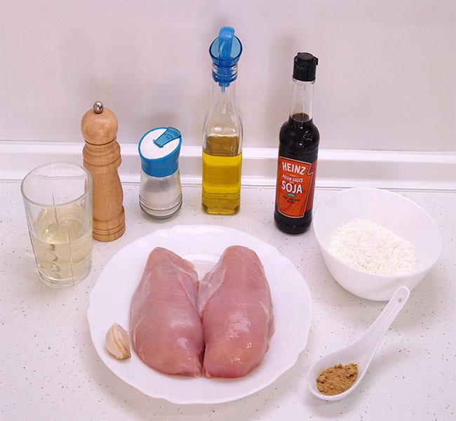 Pollo frito japonés