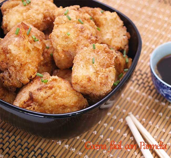 Pollo frito japonés