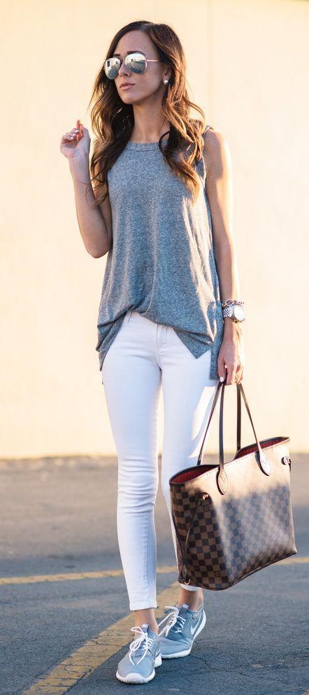 Looks con jeans blancos