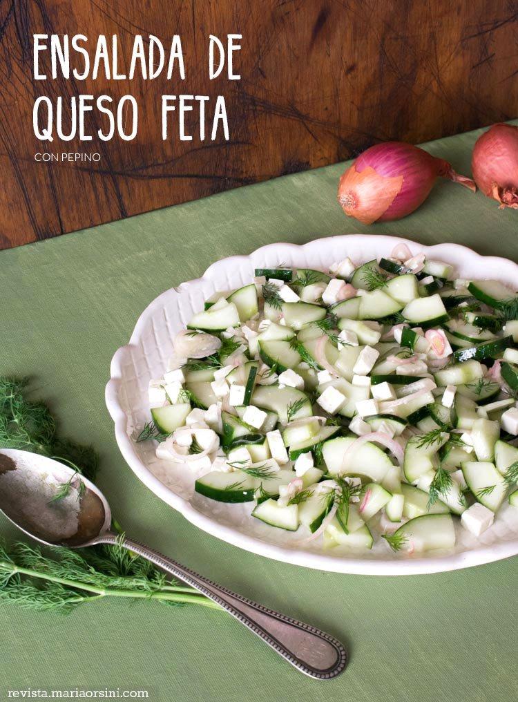 ensalada de queso feta