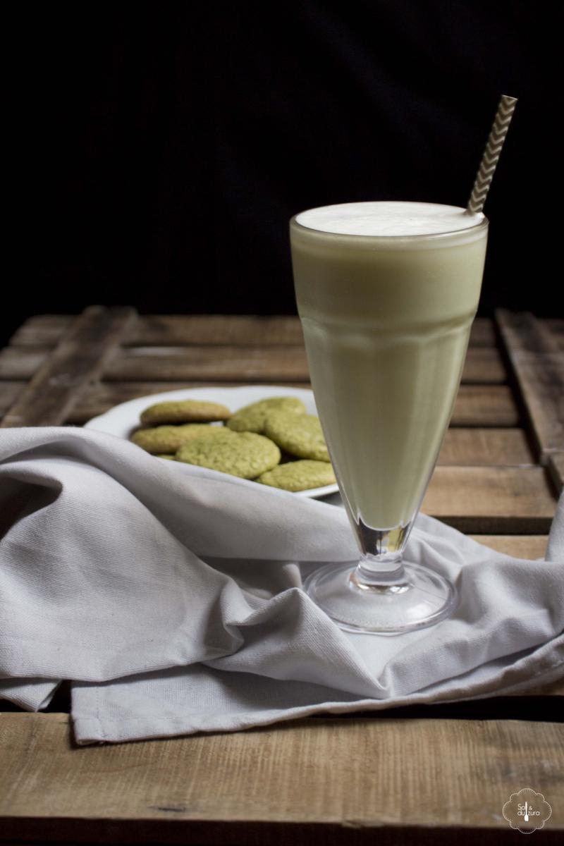 Receta de frappé de té matcha japonés fit green
