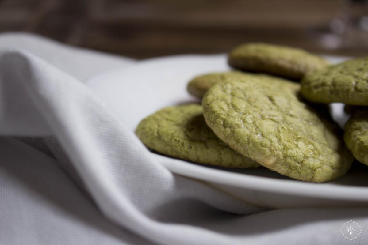 Galletas de té marcha Fit Green y chocolate blanco