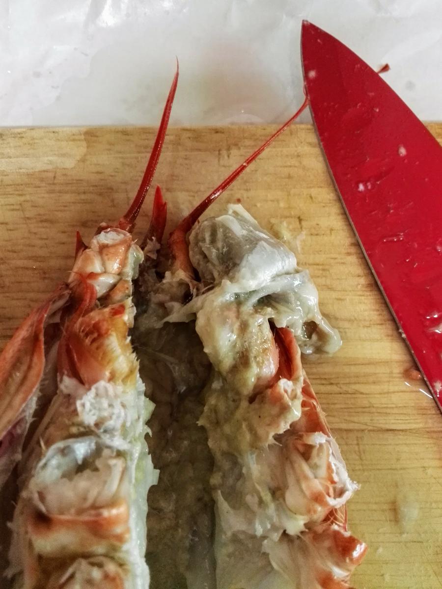 Bolsa de arena en la cabeza de un bogavante