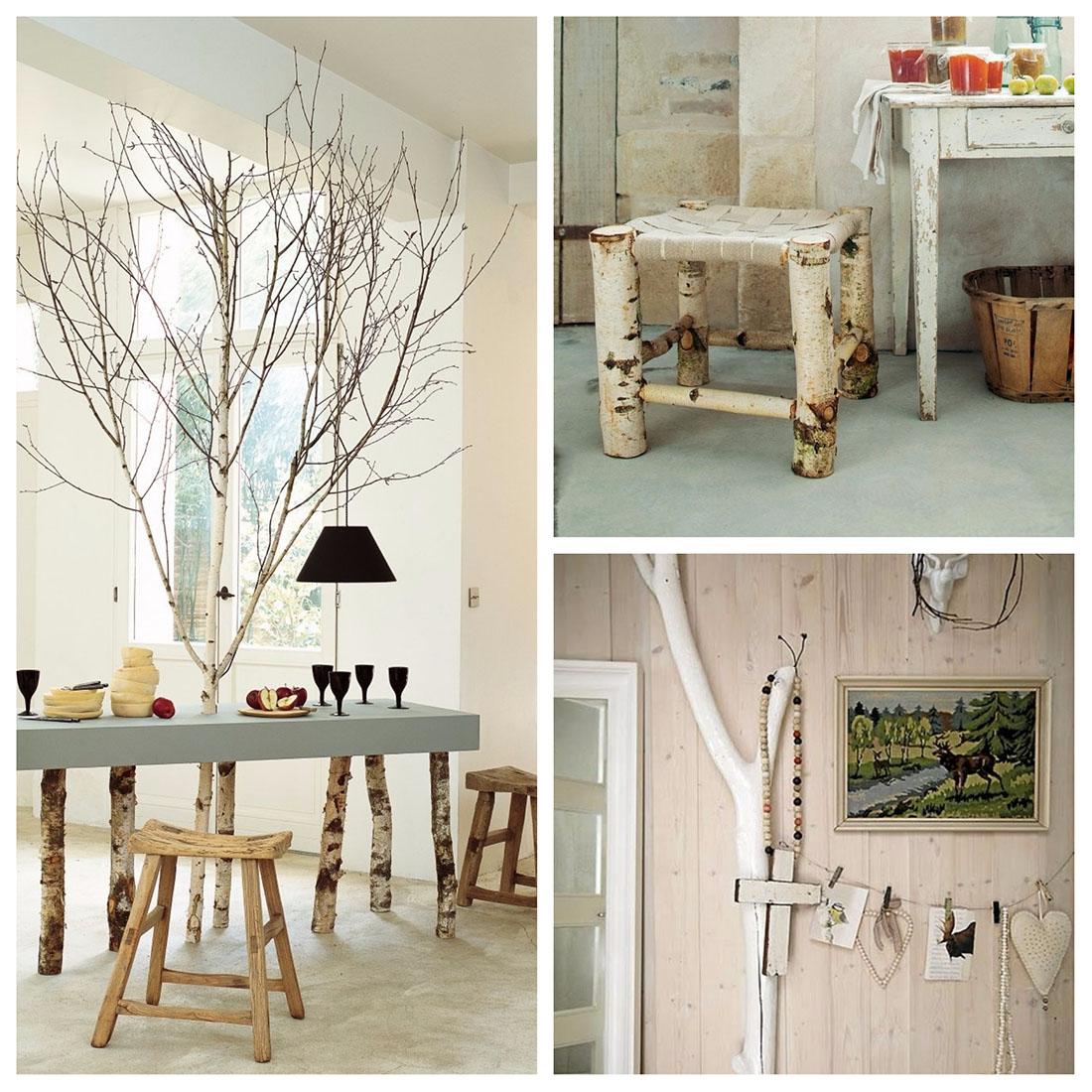 Decoración con ramas de madera - DIY natural