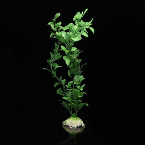 Planta Artificial Plástico Decoración para Acuario Pecera Color Verde 20-28CM