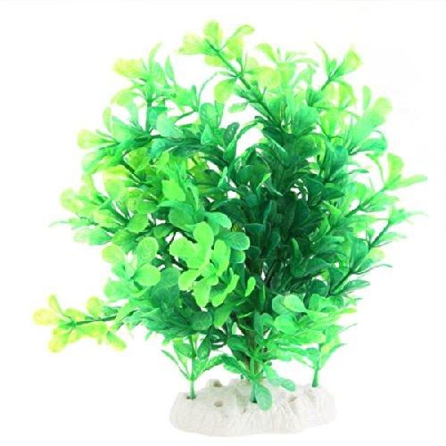 Planta Artificial Plástico Decoración para Acuario Pecera Verde