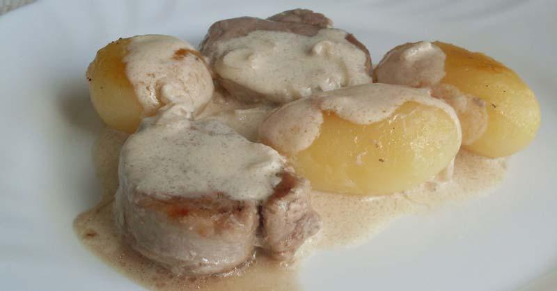 lomo de cerdo al brandy