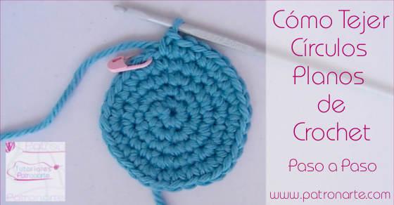cómo tejer círculos de crochet planos