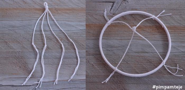 soporte móvil de peces tejidos a ganchillo para la cuna