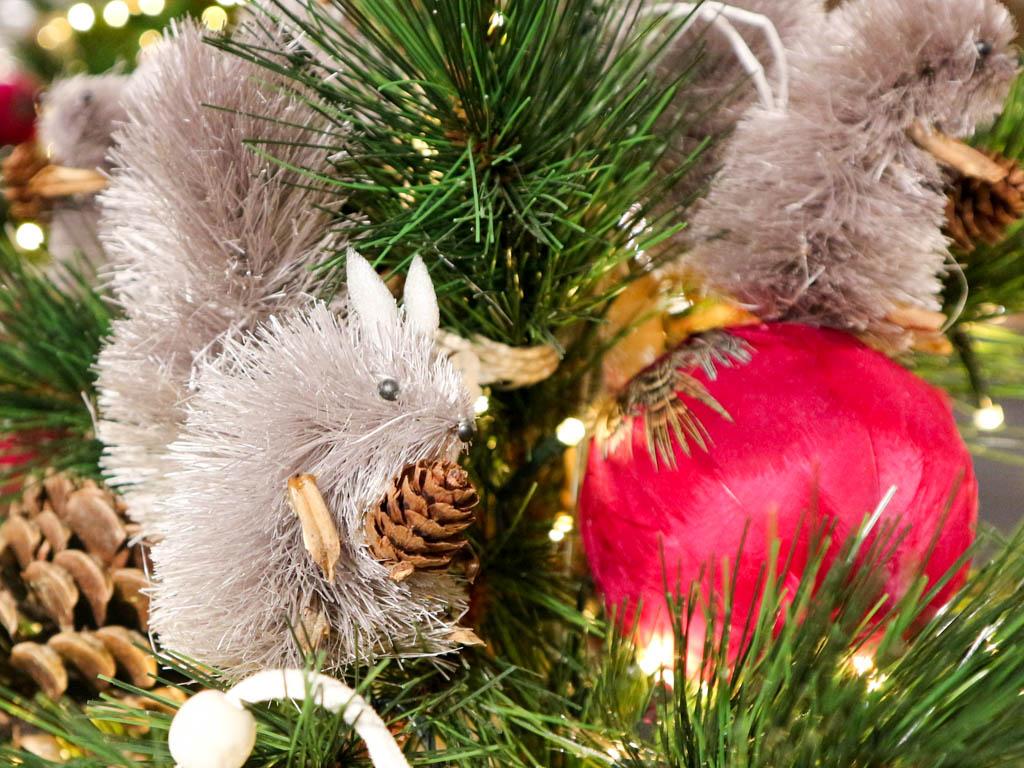 detalle de un arbol de navidad