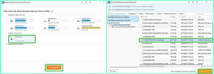 como recuperar documentos