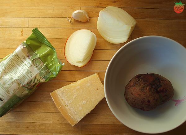 Ingredientes risotto de remolacha HortoGourmet