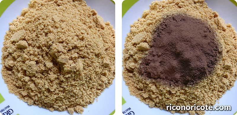 Tarta de chocolate blanco con relleno de mousse de mango