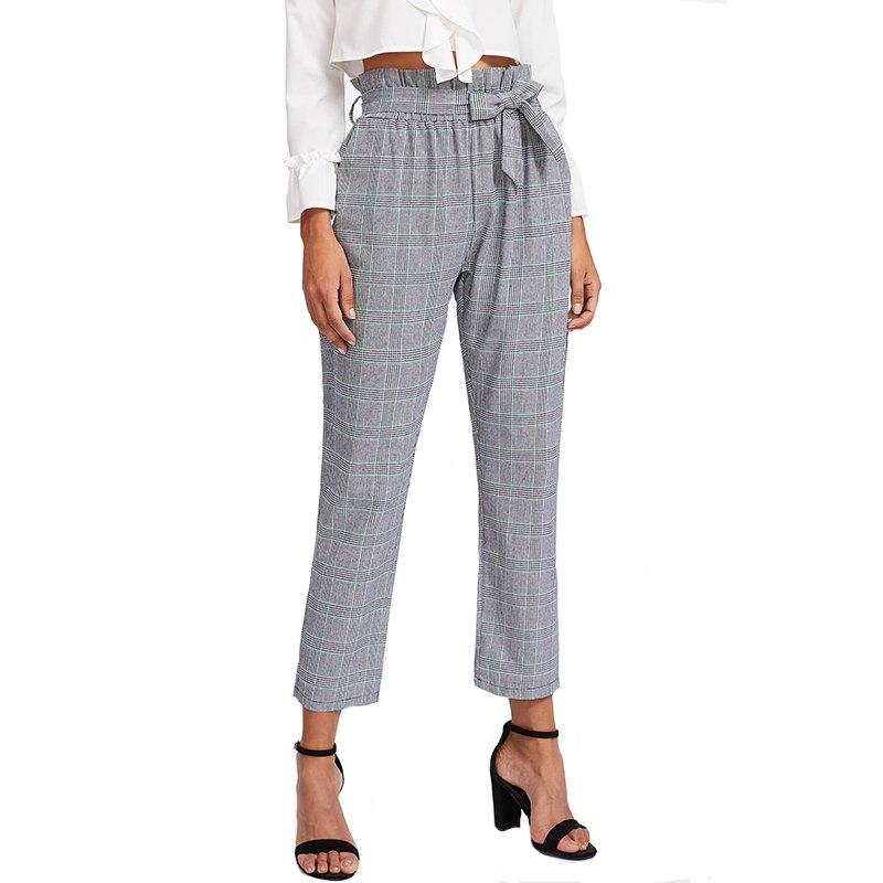 Pantalón estampado principe de gales