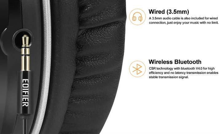 cascos inalambricos con drivers de 40mm y Chip Bluetooth CRS