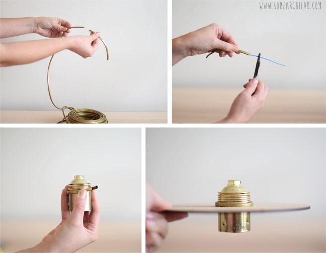 como hacer una lampara de techo