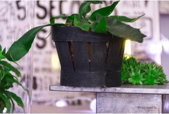 diy by WhenDesignWorks, using a cherries little basket and chalk paint