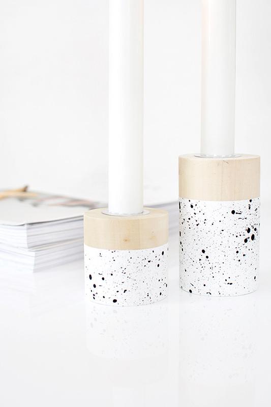 03 candle wood painting