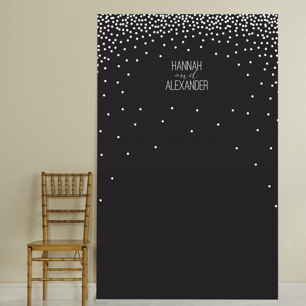 photocall boda negro