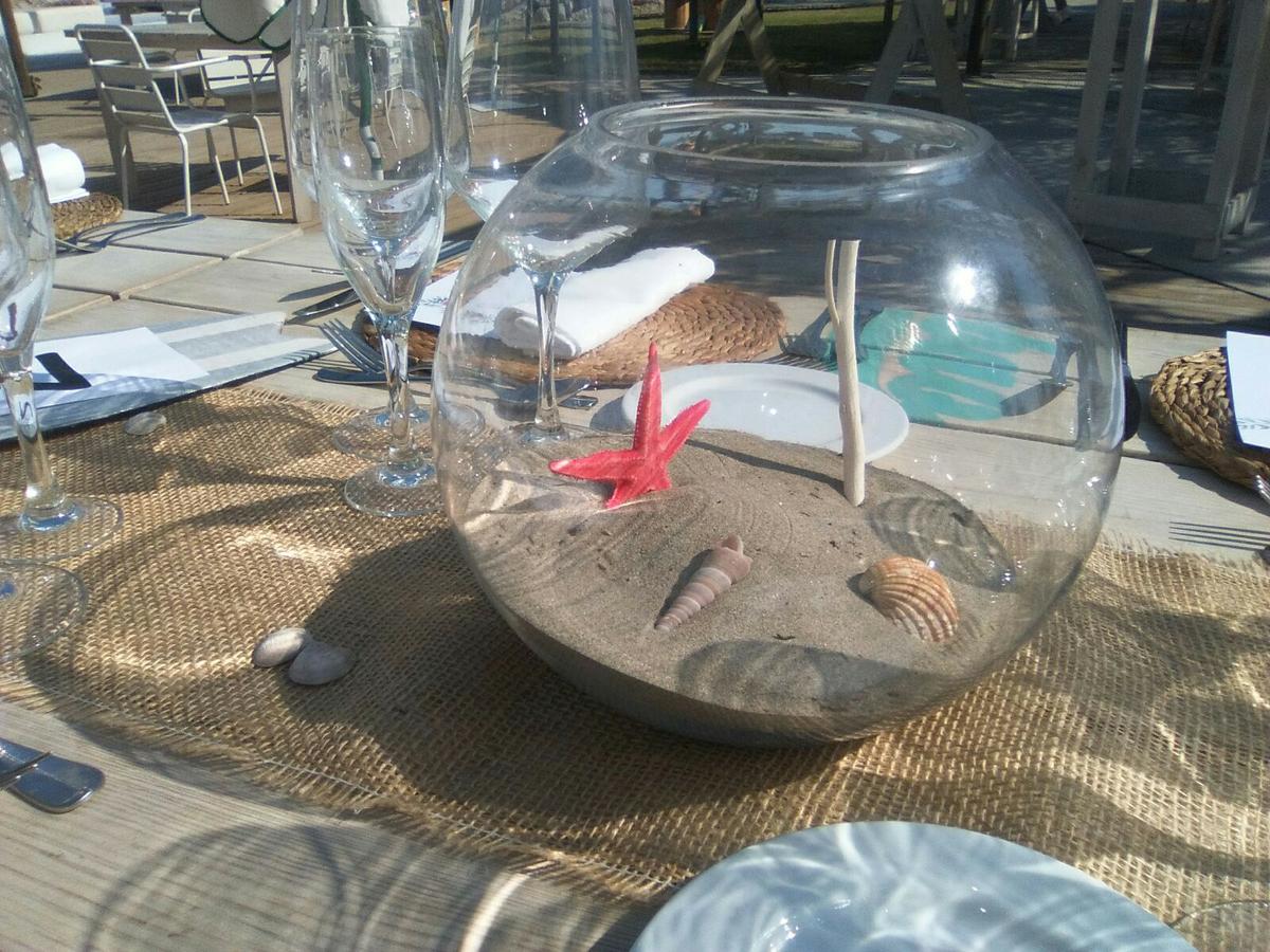 boda diy - Detalle de las peceras de las mesas