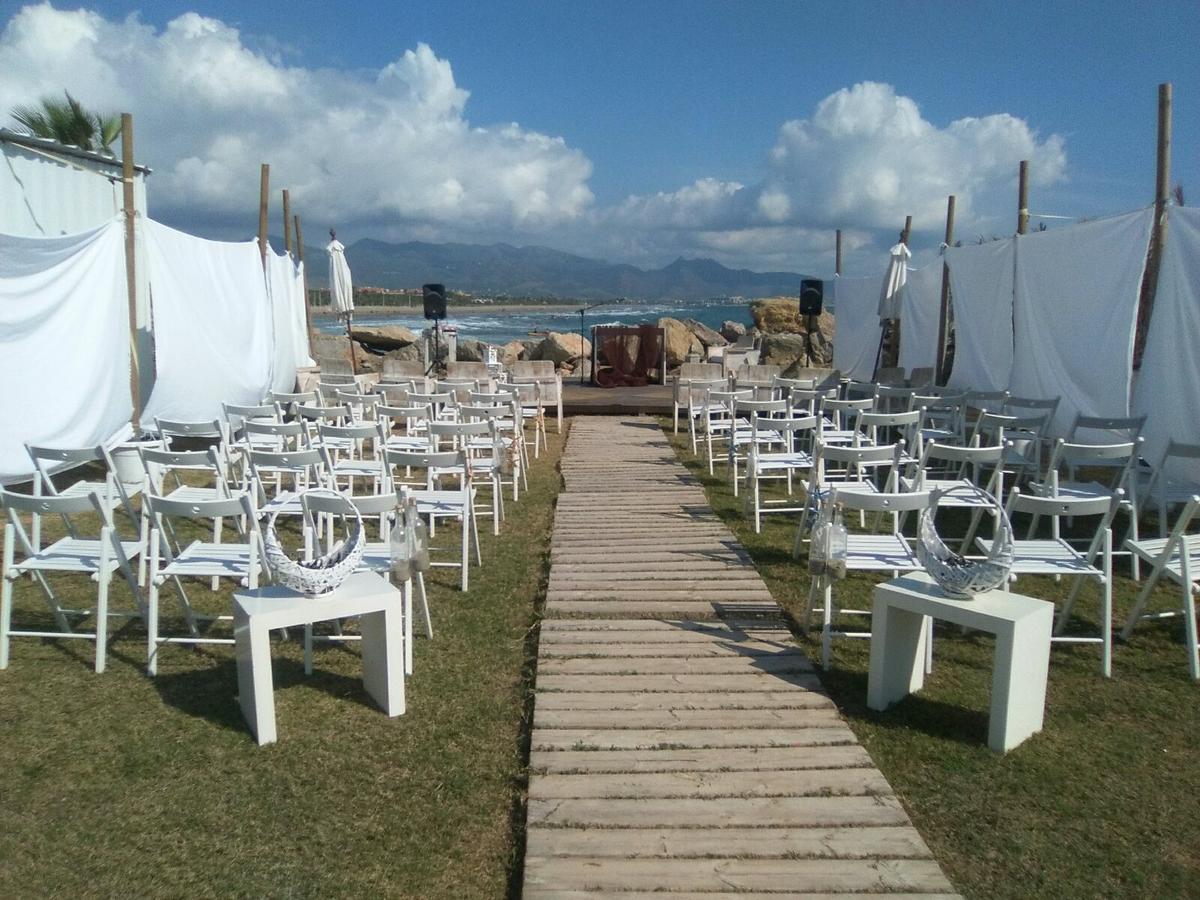 boda DIY - Zona de ceremonia antes de que llegaran los invitados