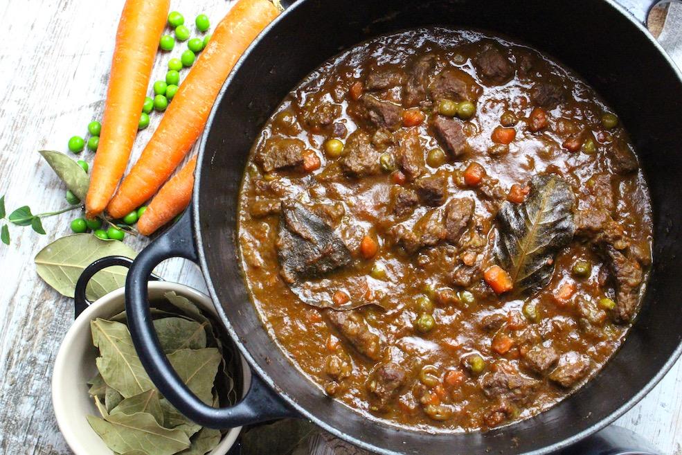 Estofado de ternera a la jardinera