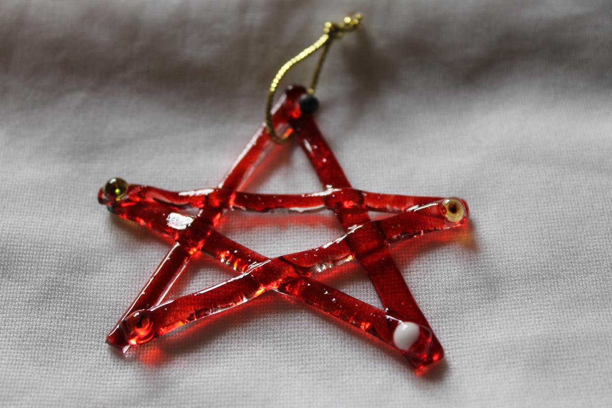 adornos navideños en vitrofusión