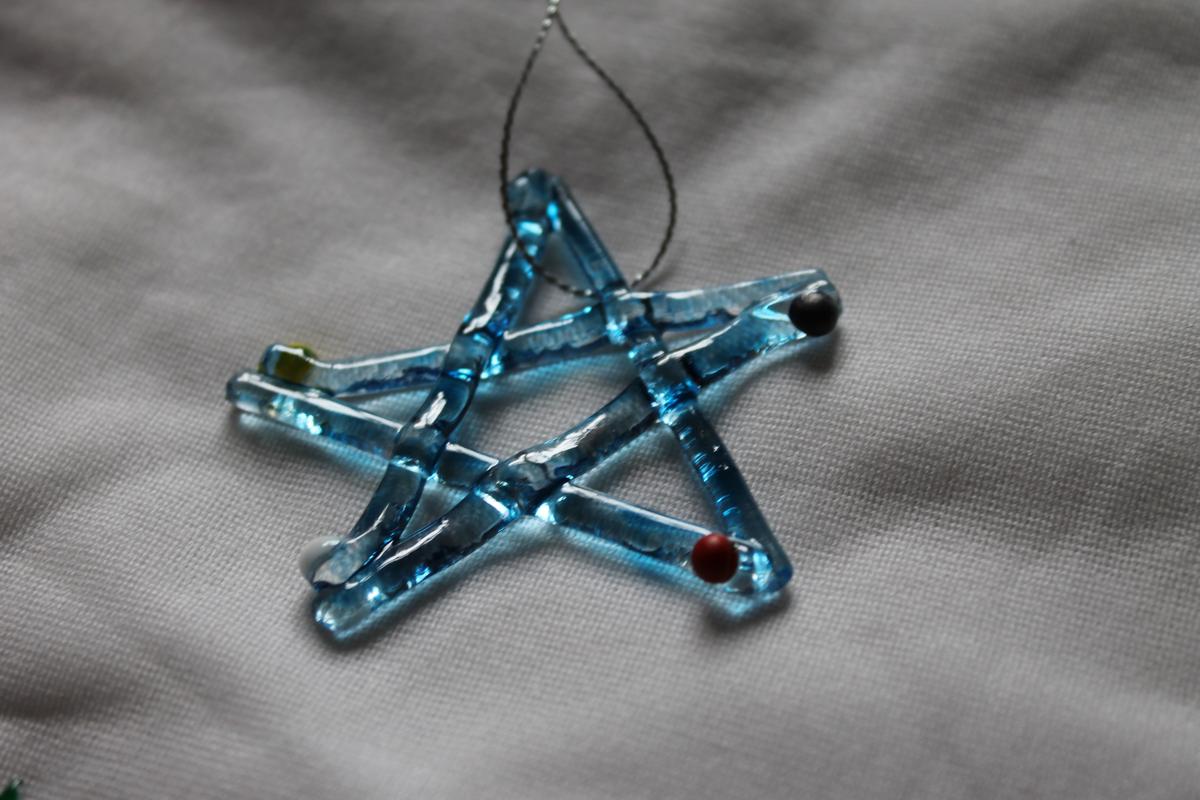 adornos navideños en vitrofusión