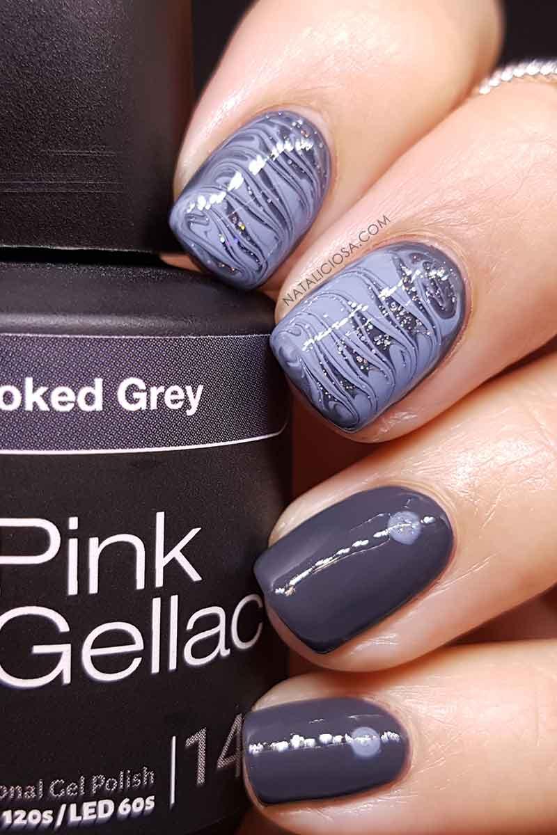 como hacer una Manicura con Smoked Grey de Pink Gellac para invitada de boda o de que color pintarse las unas para una boda