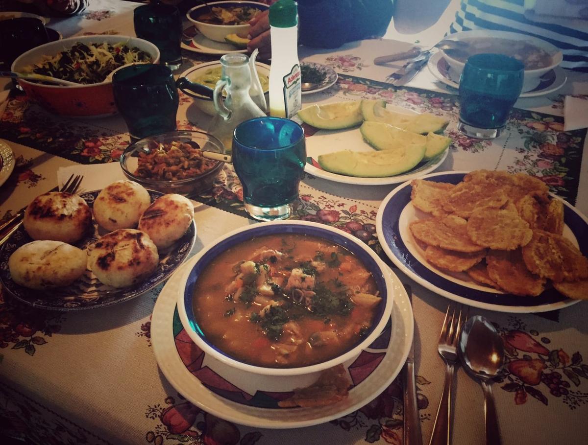 Plato de mondongo de la gastronomía cafetera