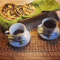 arepa en un Catalán en la Tierra de Juan Valdes