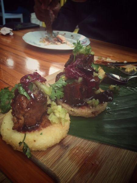 arepas con marranitas 