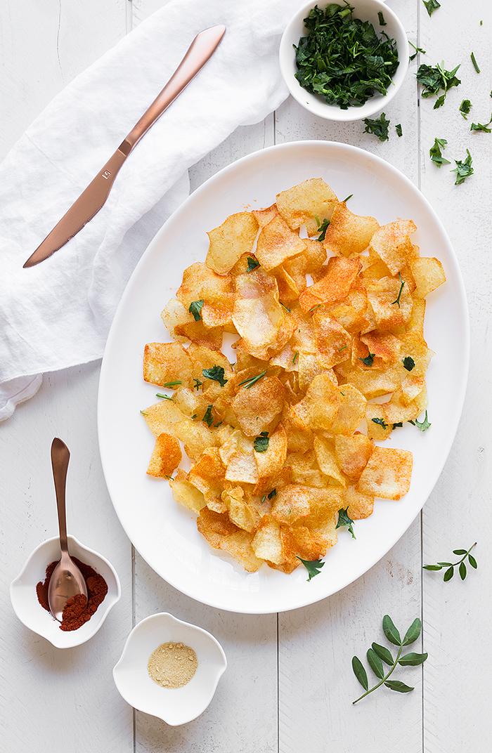 chips de patatas caseras al estilo campesinas