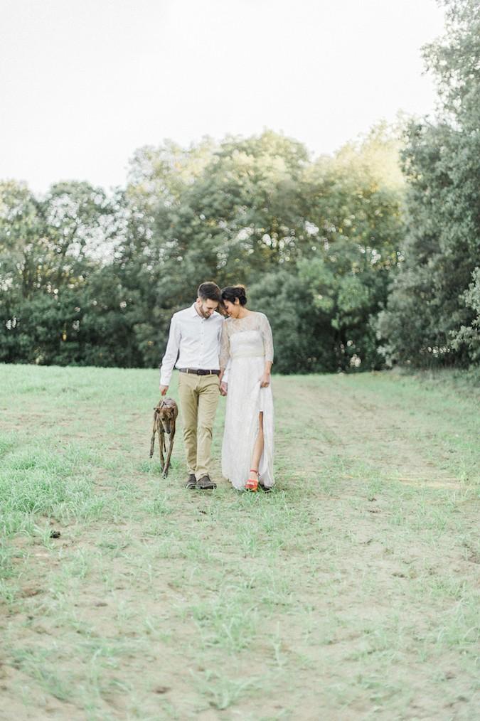 organical slow autumn elopement