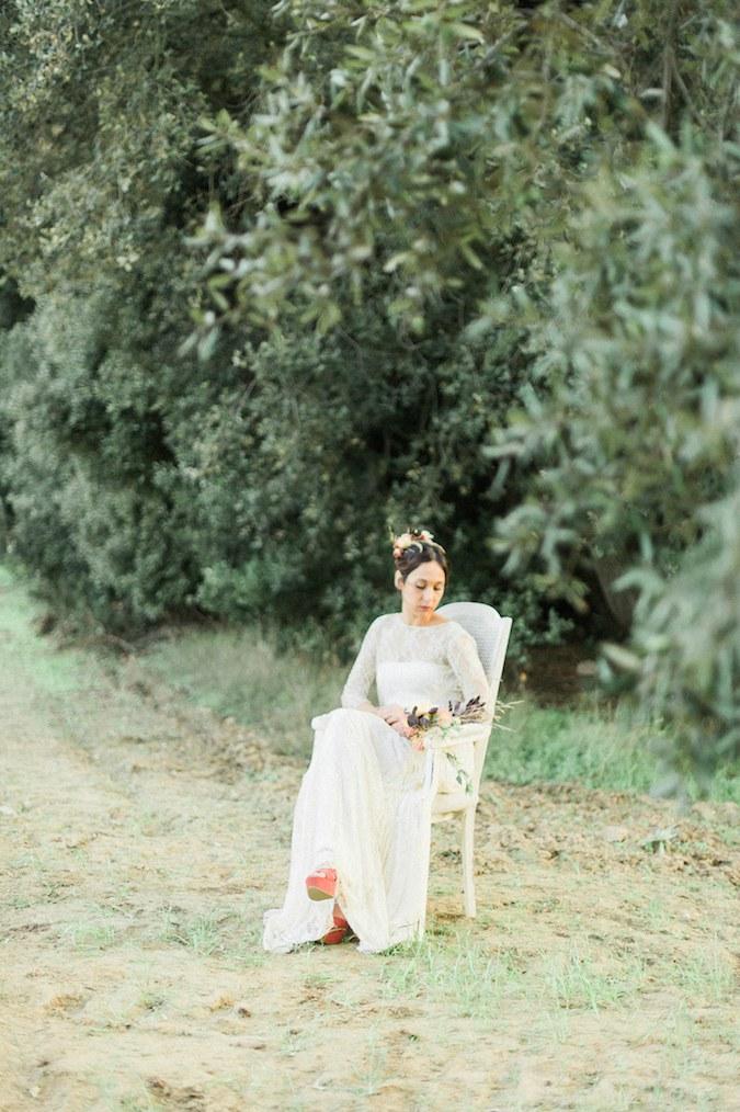 organical slow autumn elopement