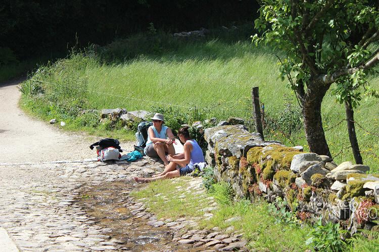 peregrinas descansando