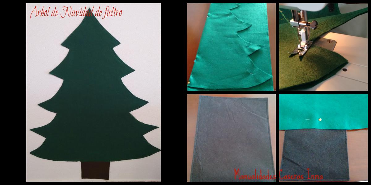 Manualidades Caseras Inma_ Árbol de Navidad de Fieltro_ Como coser 