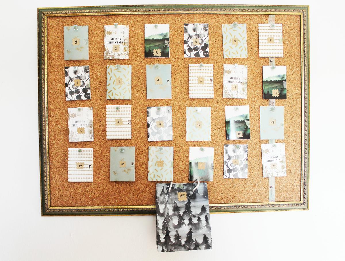 calendario de adviento original con este diy para estas Navidades