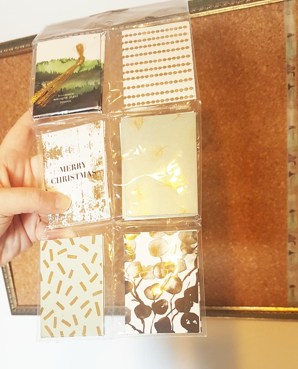 calendario de adviento - tarjetas para regalos como días del calendario