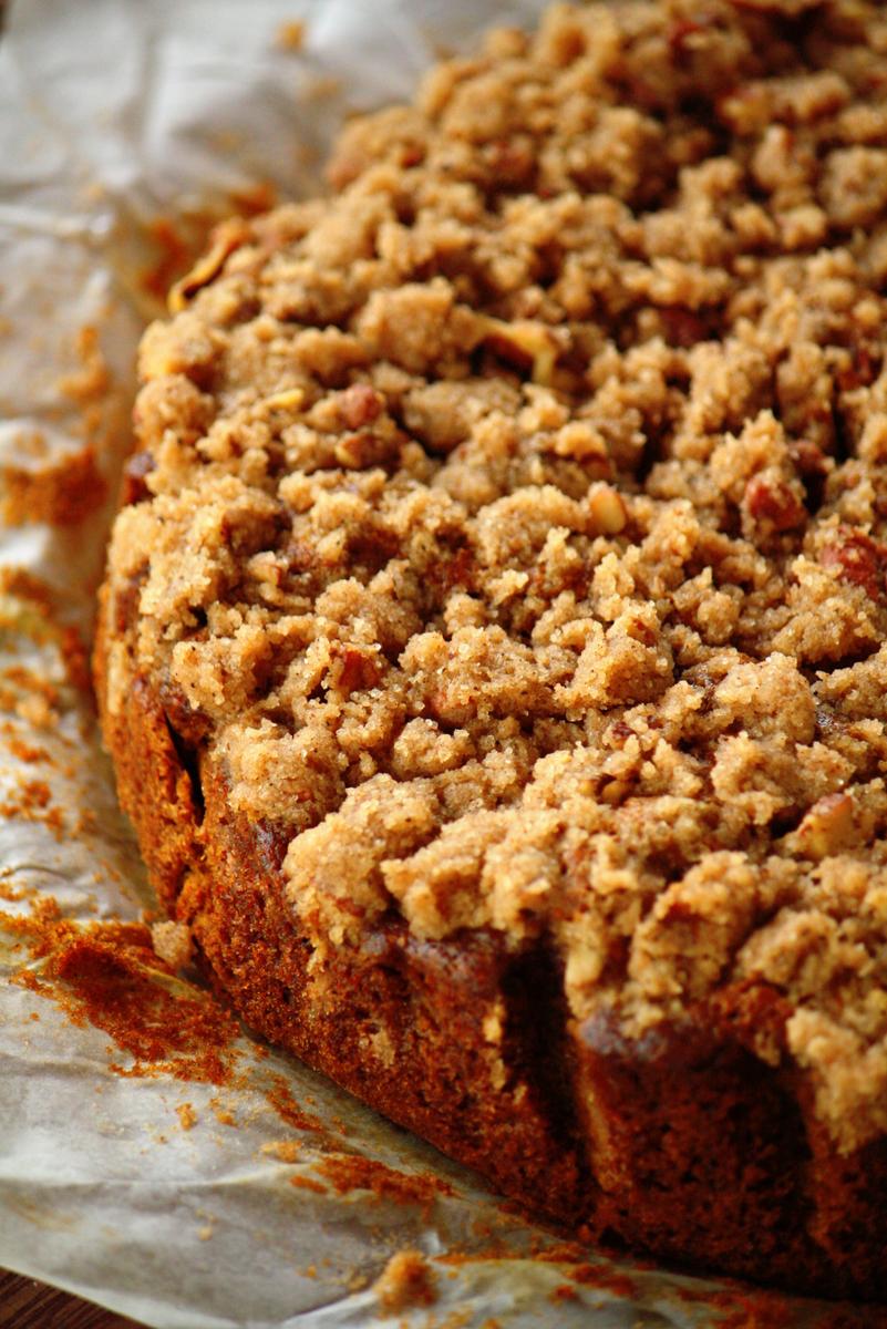 Coffeecake de calabaza y mantequilla dorada