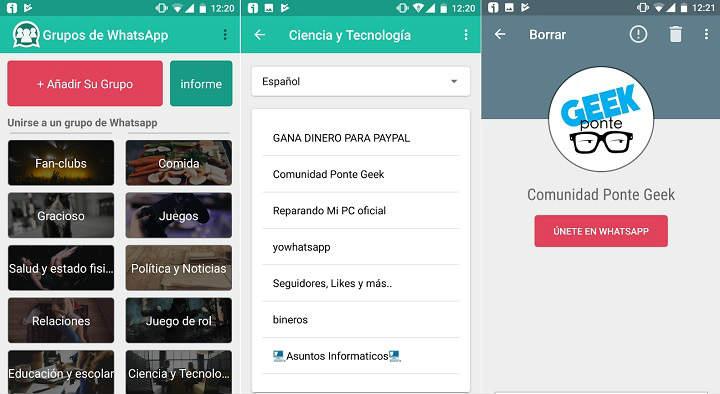 Grupos de WhatsApp una app para buscar descubrir y unirse a nuevos grupos temáticos de WhatsApp con cientos de usuarios