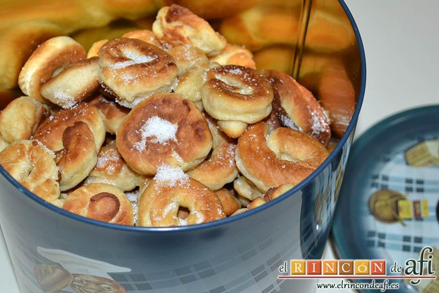 Rosquillas, sugerencia de presentación