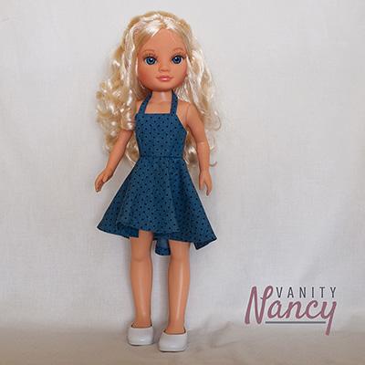 Patrón de vestido para Nancy New o Nancy Colección