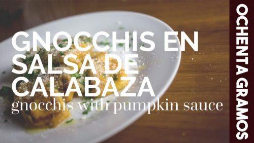 gnocchis en salsa de calabaza