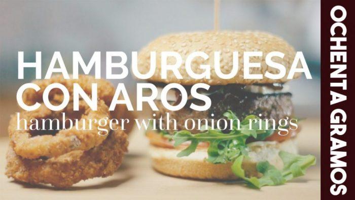 hamburguesa con aros