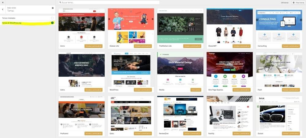 wordpress 4.9 mejora navegación personalizador