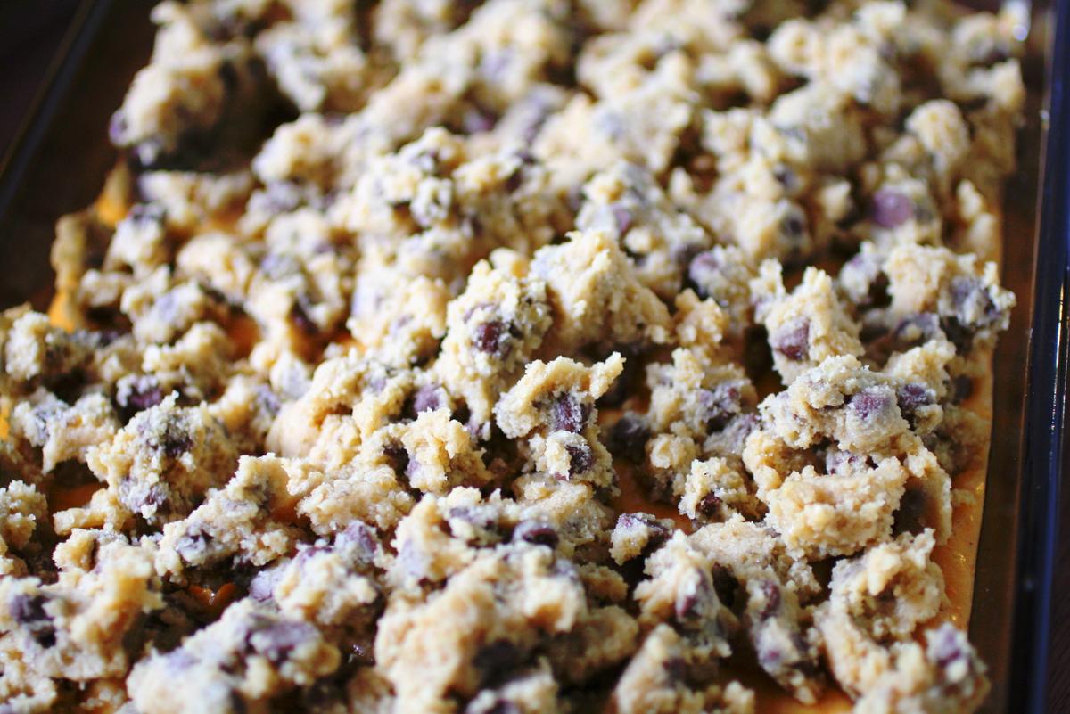 Barras de galletas con cheesecake de calabaza